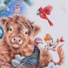 Originele tekening 'kerst 2019' inclusief lijst en verzending - Afbeelding 2